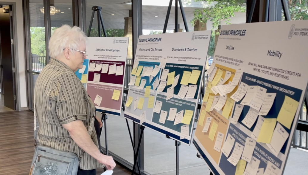 Bryan residents share their vision for the city's future at a Comprehensive Plan Open House