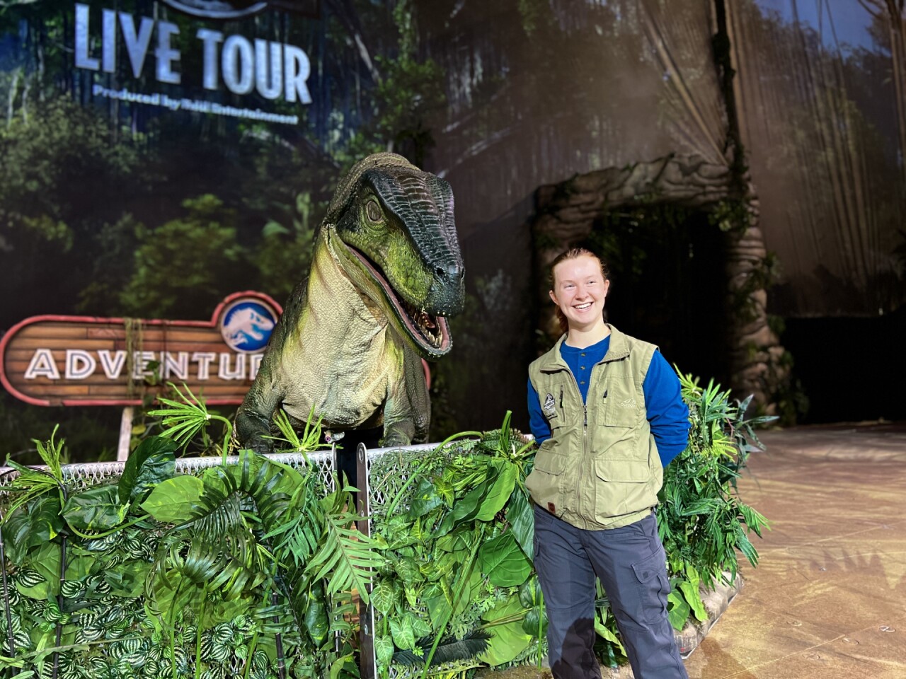 "Dinoteer" Sho Hunt giving us a preview of the Jurassic World Live Tour