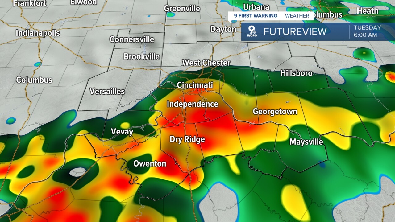 Widespread showers overnight