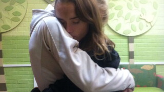 Debi Blackburn (left) hugging daughter Kaila Blackburn at Cumberland Hospital