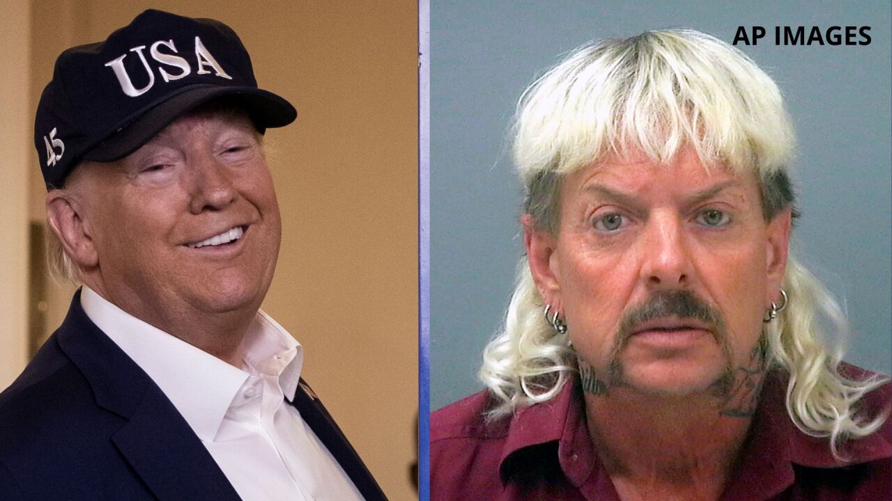 Pardon 'Joe Exotic'? President Trump playfully says he'll 'take a look'