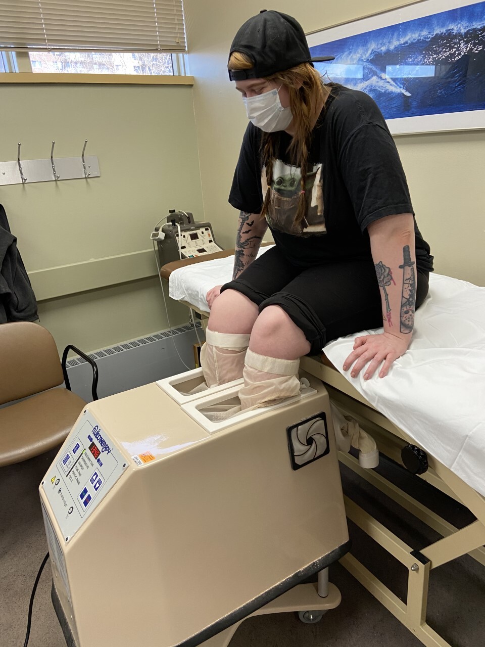 Alyssa Phillips at physical therapy