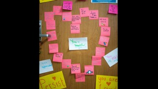 Inspiring messages replace racist note left on student's door at Central Michigan University