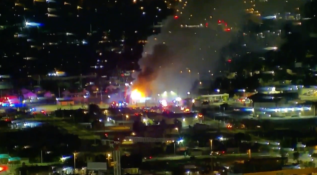 Downtown Las Vegas fire