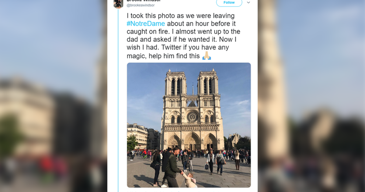 The world searches for 'dad and daughter' in viral Notre Dame photo