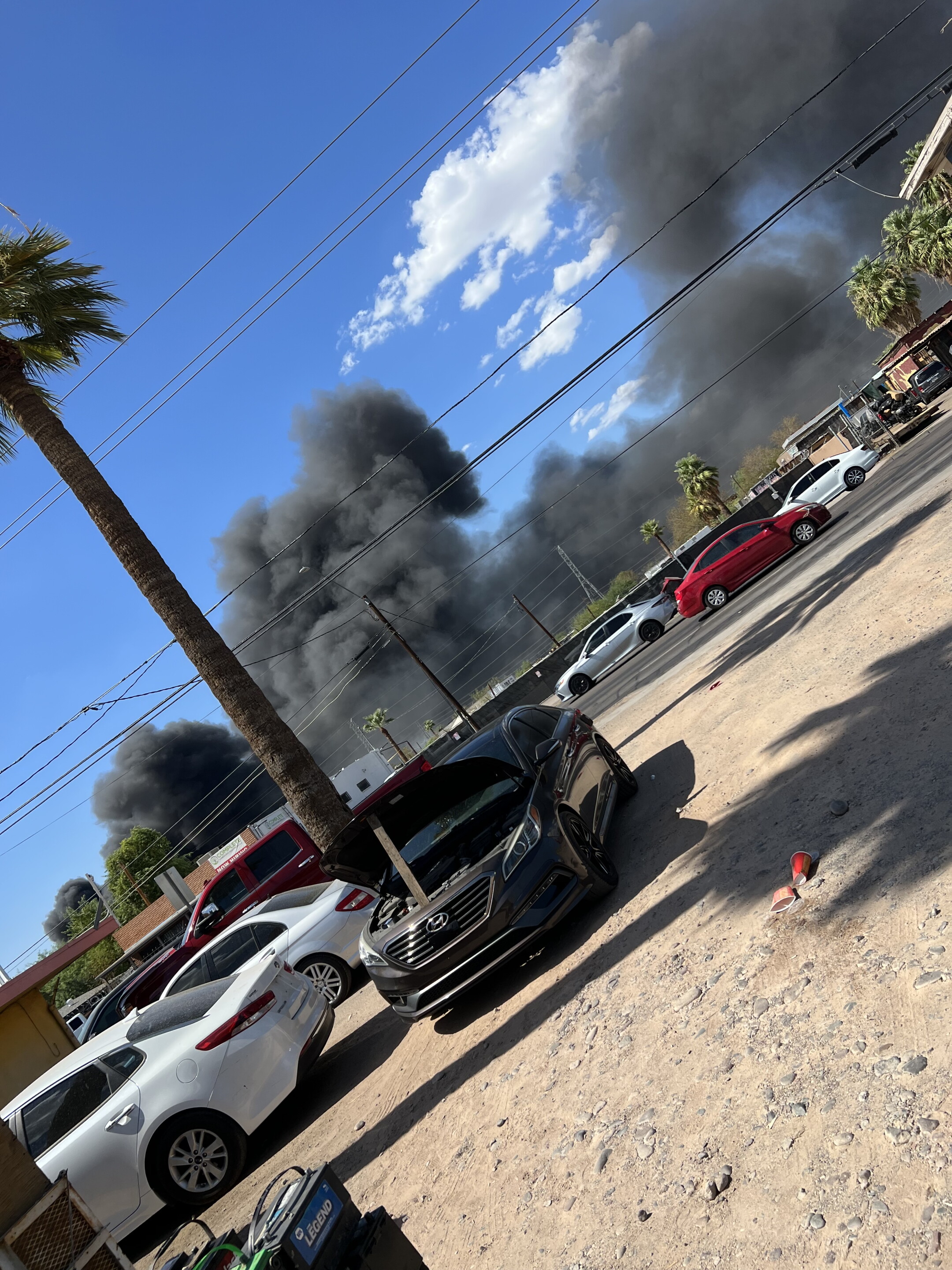100+ firefighters battle large fire near 27th Avenue and Buckeye Road