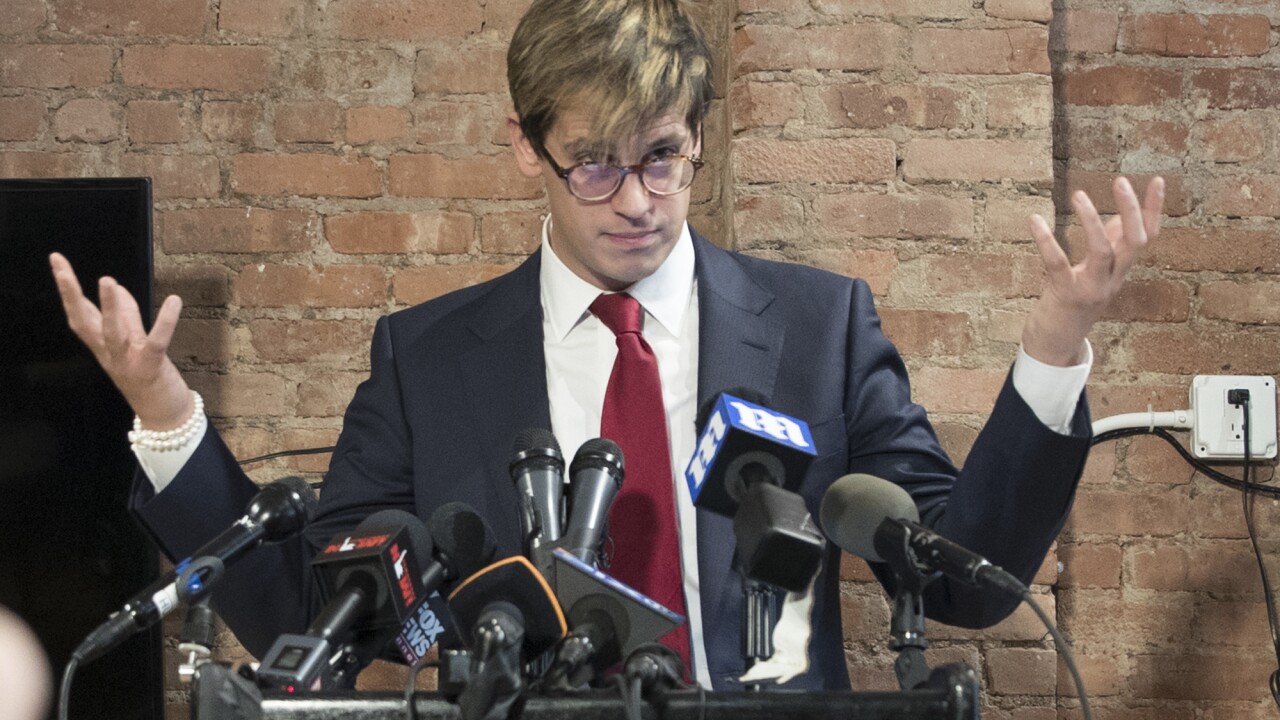 Cool: Controversial speaker Milo Yiannopoulos possibly to speak at TCC, officials say ?url=https%3A%2F%2Fewscripps.brightspotcdn.com%2F67%2Ffa%2F9563217a4706b2fd9a4f18136795%2Fap-18304054075846