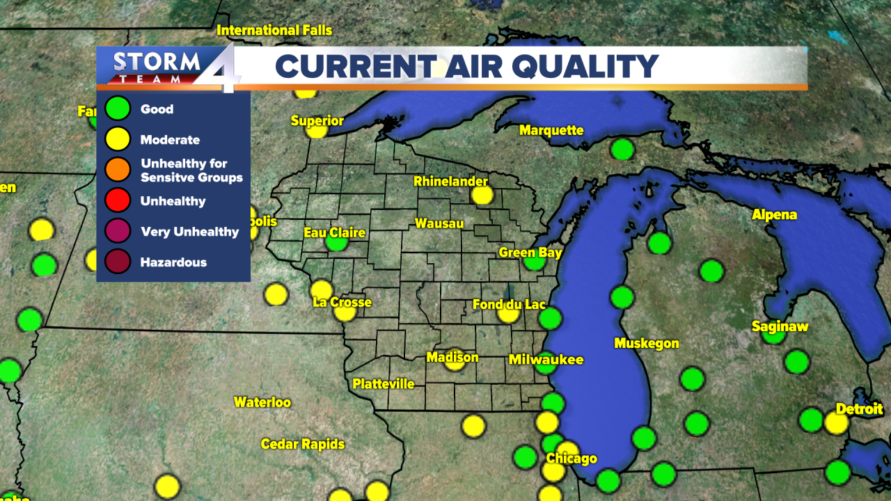 Smoke from Canadian wildfires blows into Wisconsin