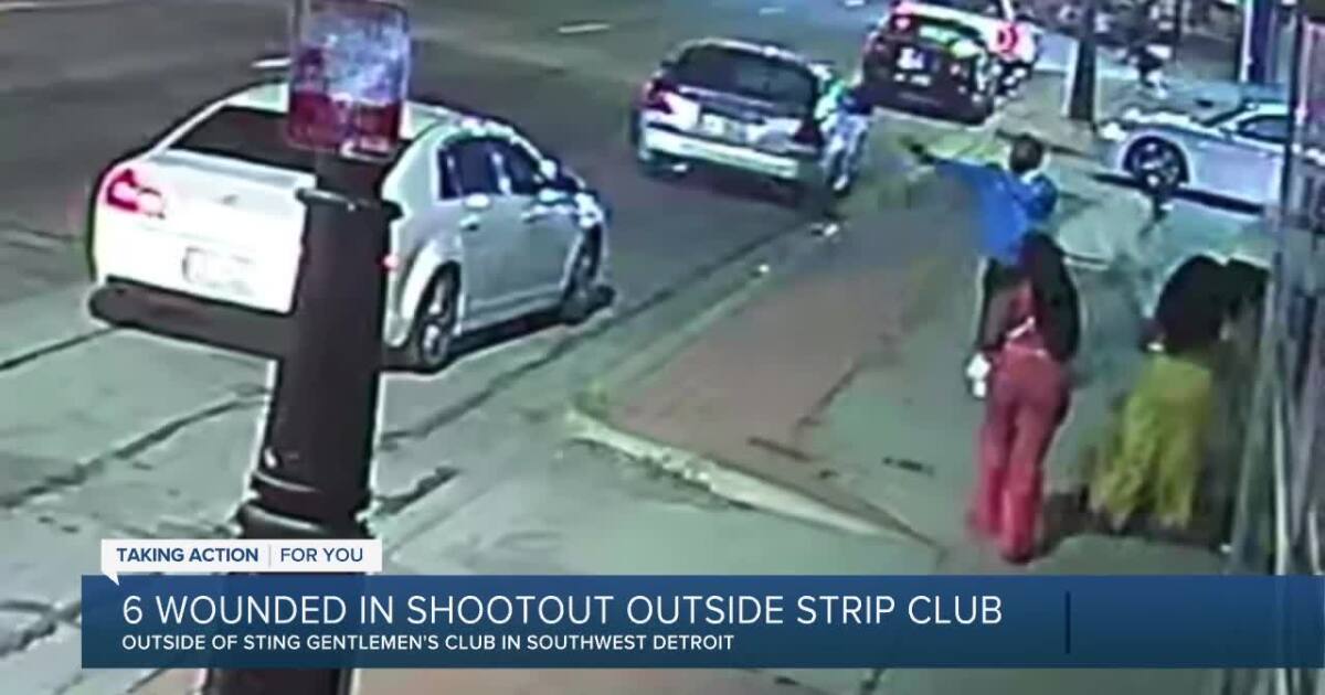 Shootout outside of Detroit strip club leaves 6 people shot