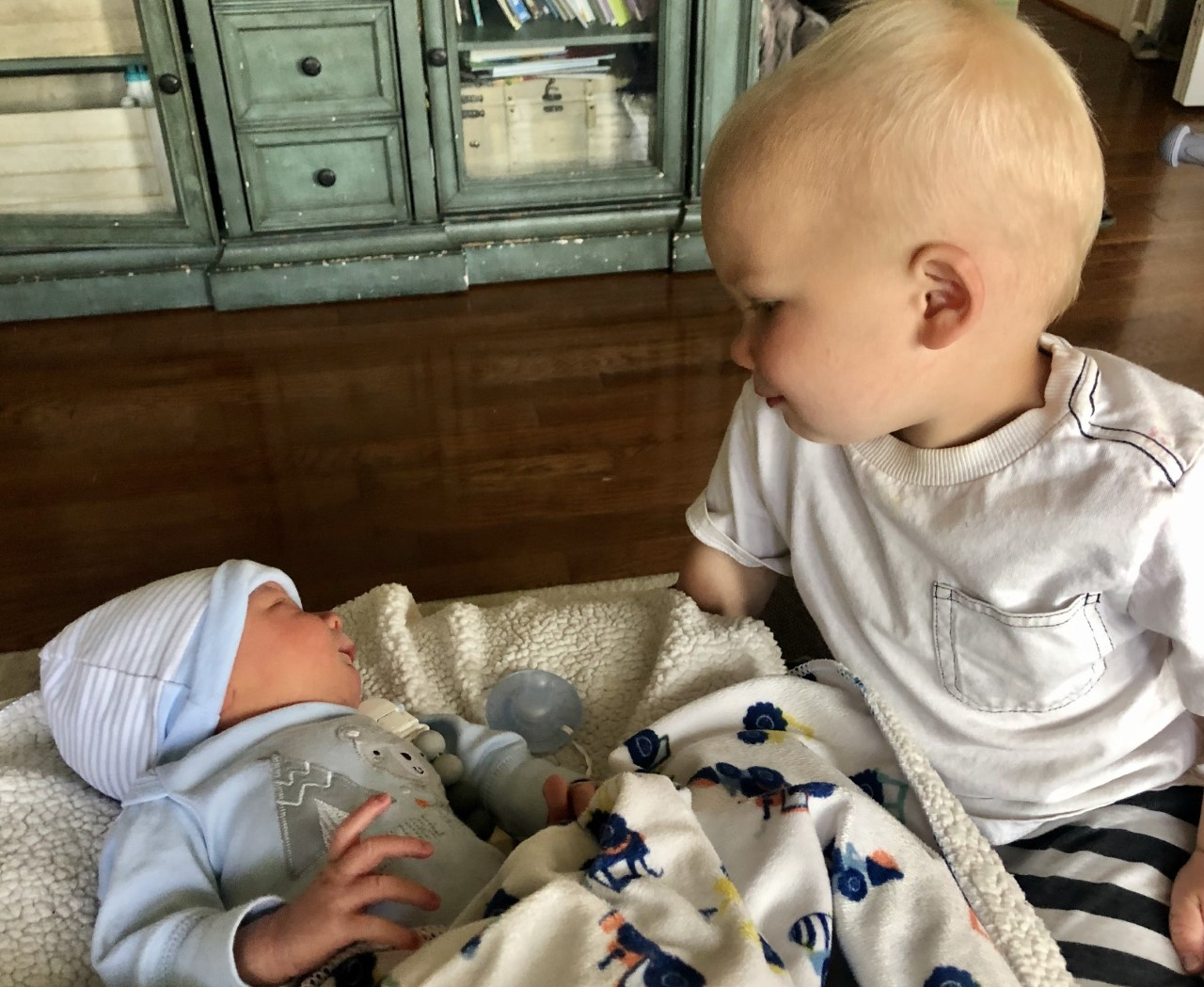 Brie and Baby Three welcome home