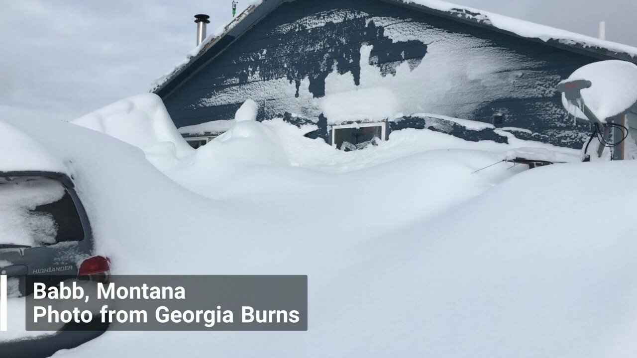 Some Montana communities buried under 4 feet of snow (photos)