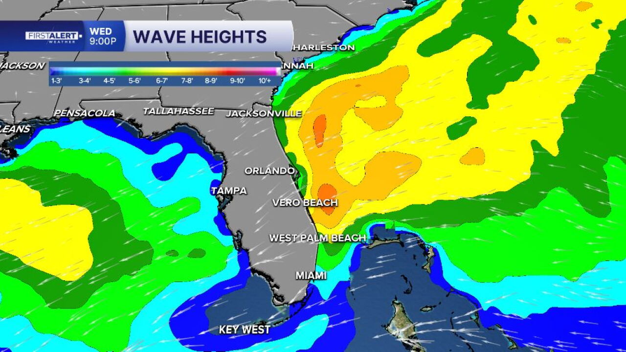 Wave increase midweek