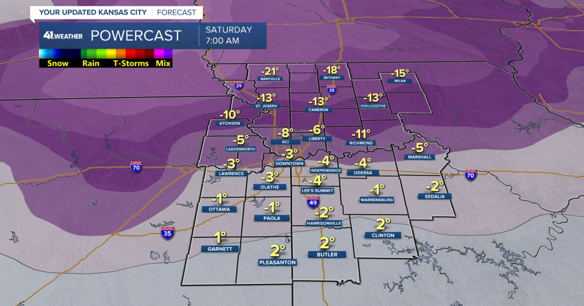KSHB Weather Blog | Kansas City goes from arctic cold, dry snow to warm ...