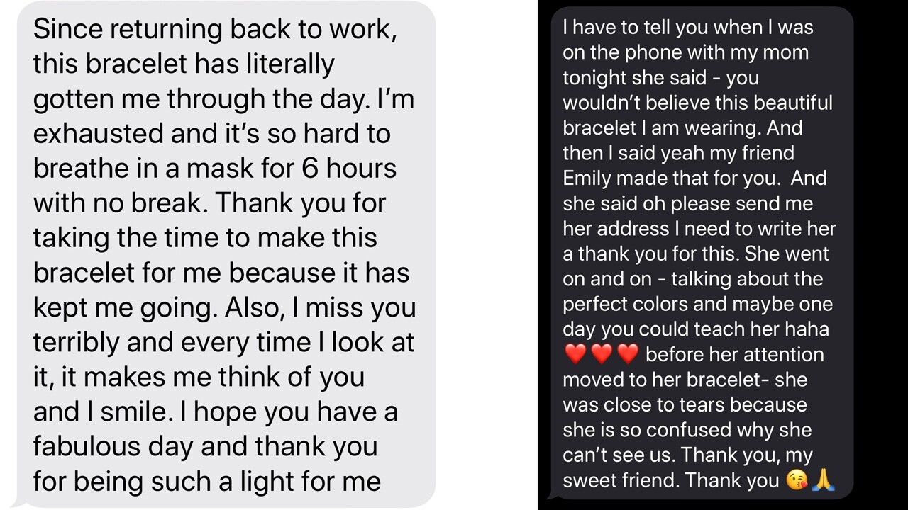 Screenshots of a message from a satisfied customer.