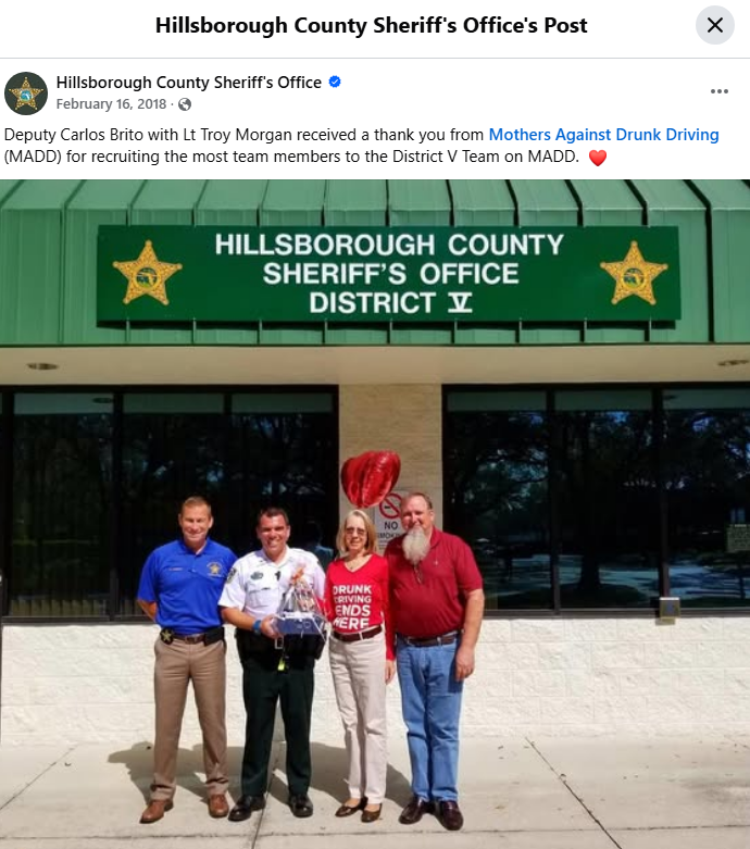 Hillsborough County Sheriff's Office post via Facebook