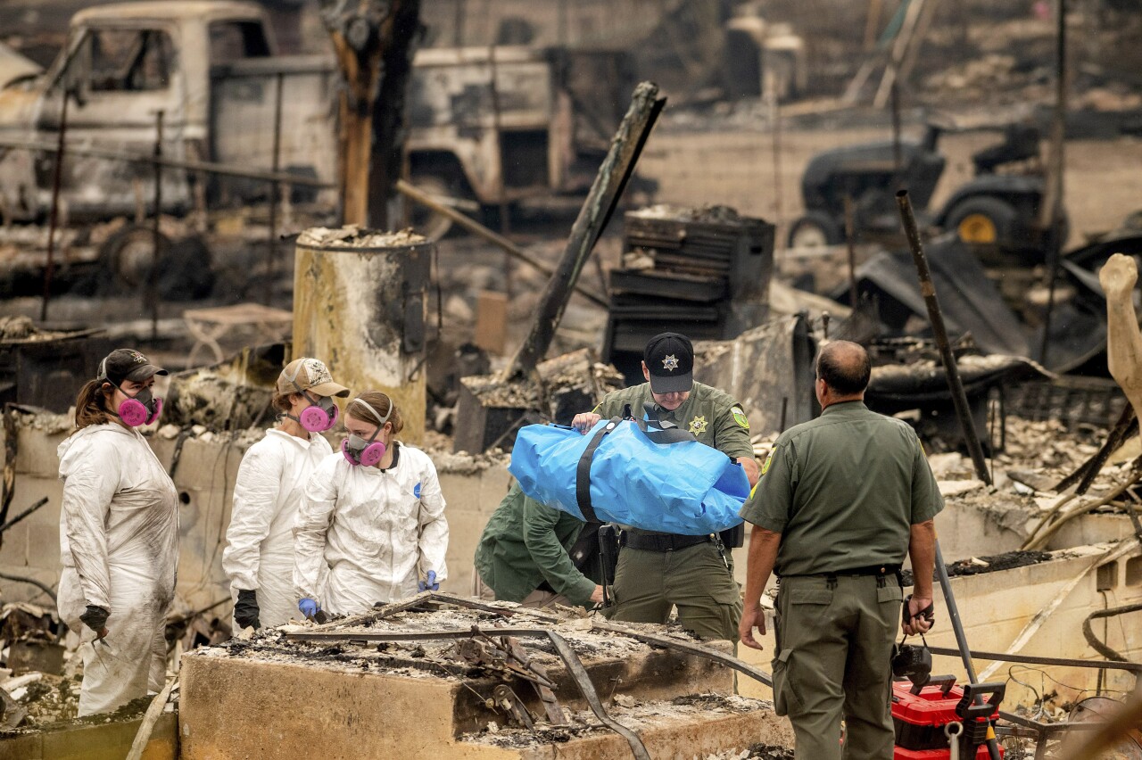 Scenic California river hamlet wiped out by deadly wildfire