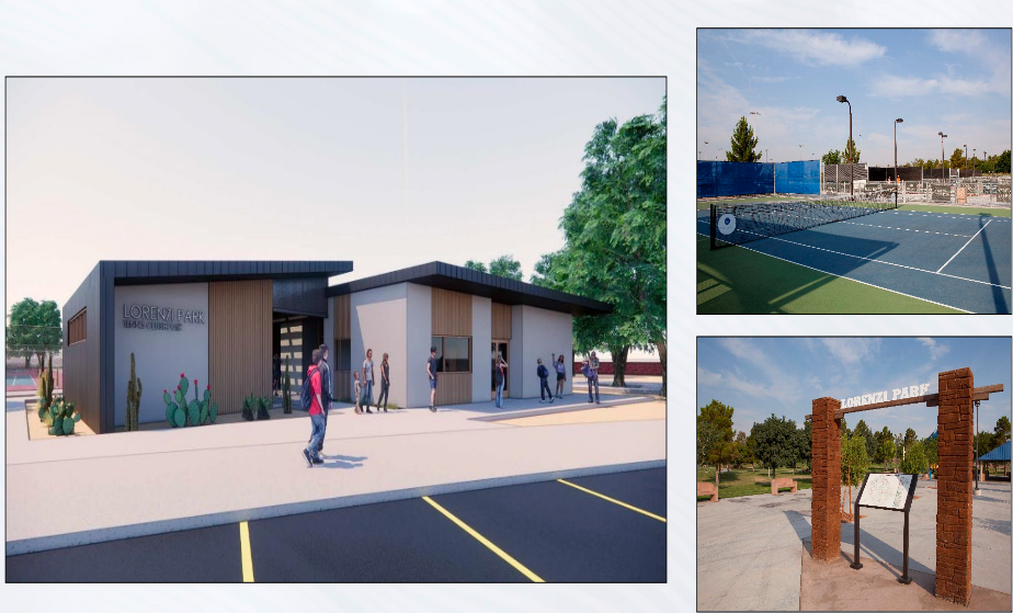 Lorenzi Park tennis clubhouse