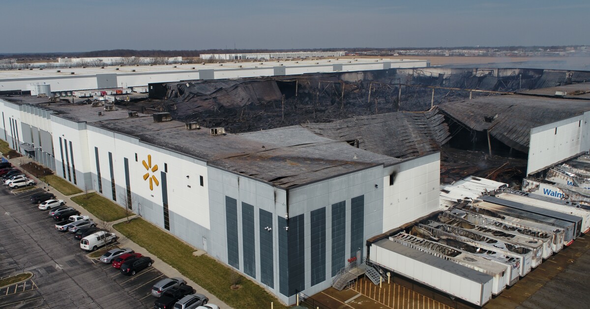 Live Updates Walmart distribution center fire in Plainfield