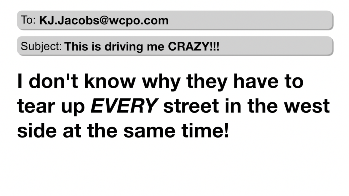 Email complaint on traffic concerns