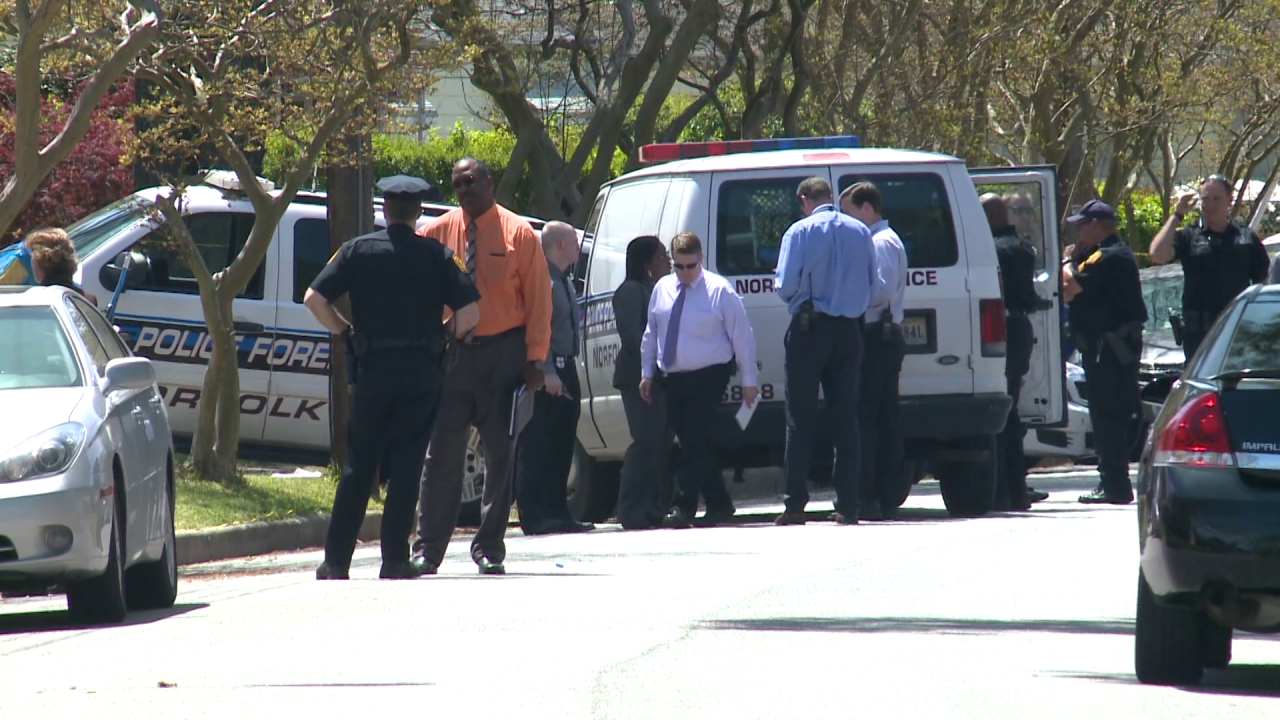 Police respond to murder scene on Trice Terrace in Norfolk