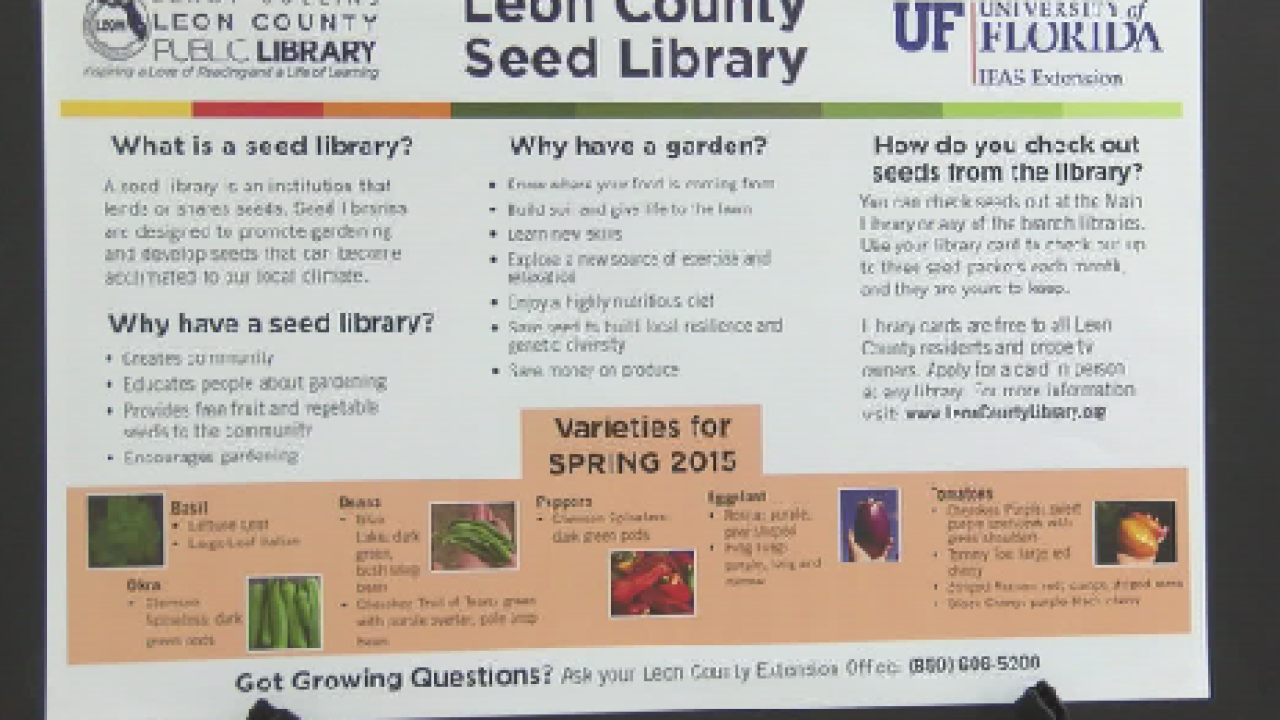 Checking Out Seeds from the Leon County Library