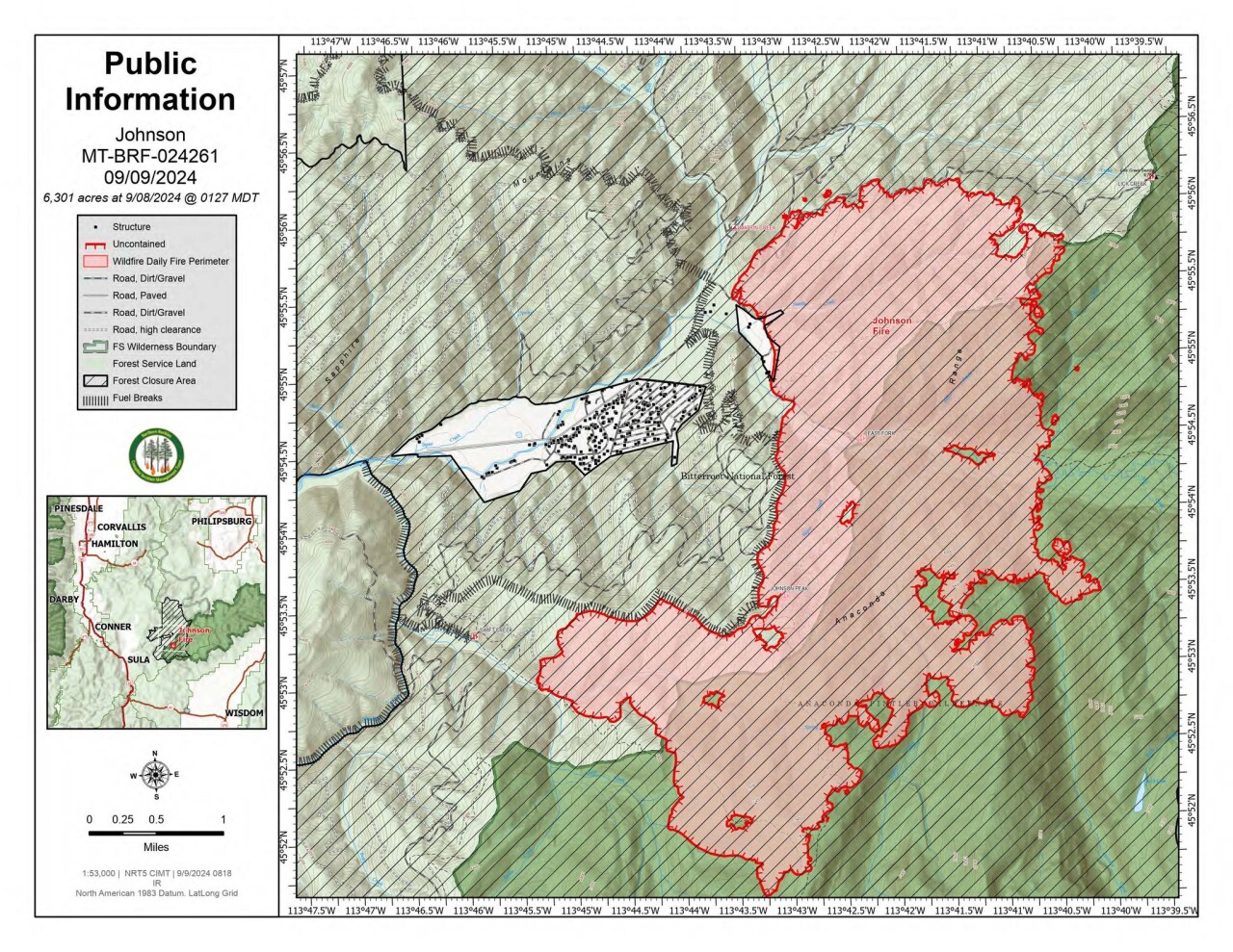 Johnson Fire Map