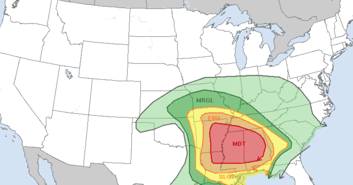 Southern US prepping for major tornado outbreak
