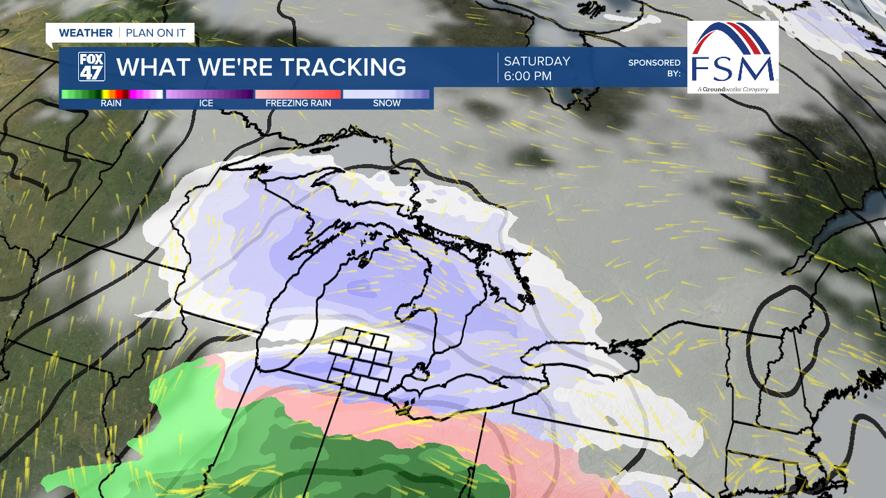 Saturday System Looks to Bring Mostly Snow with some Wintry Mix Possible