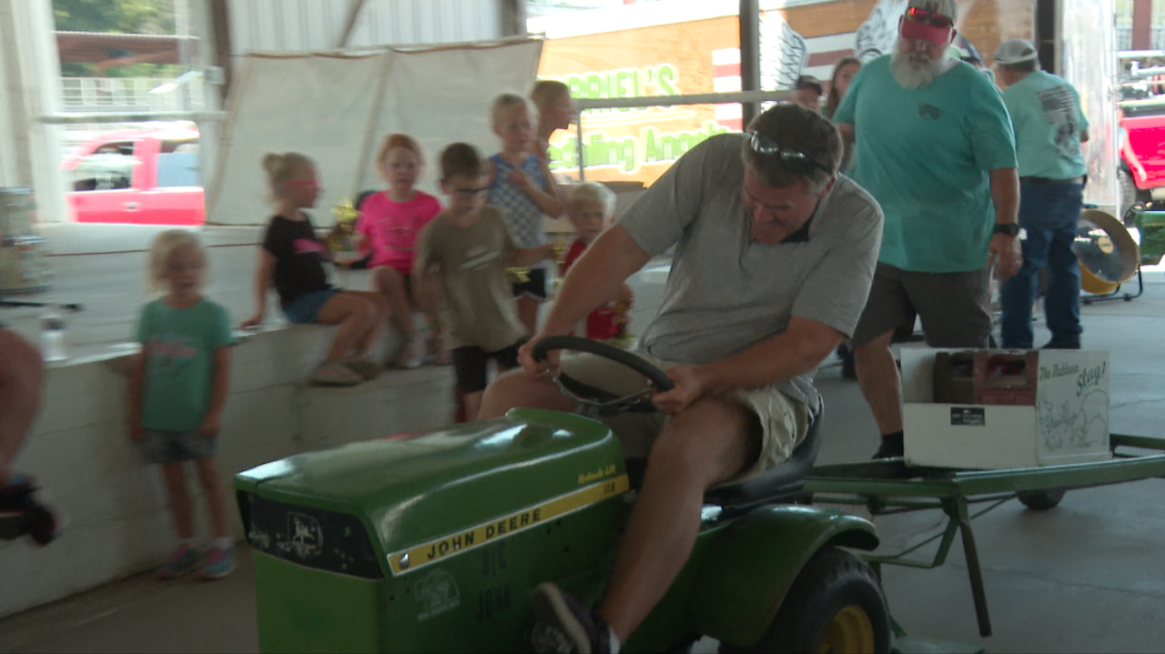 Matthew Soukup Wins Pedal Pull at the Sarpy County Fair