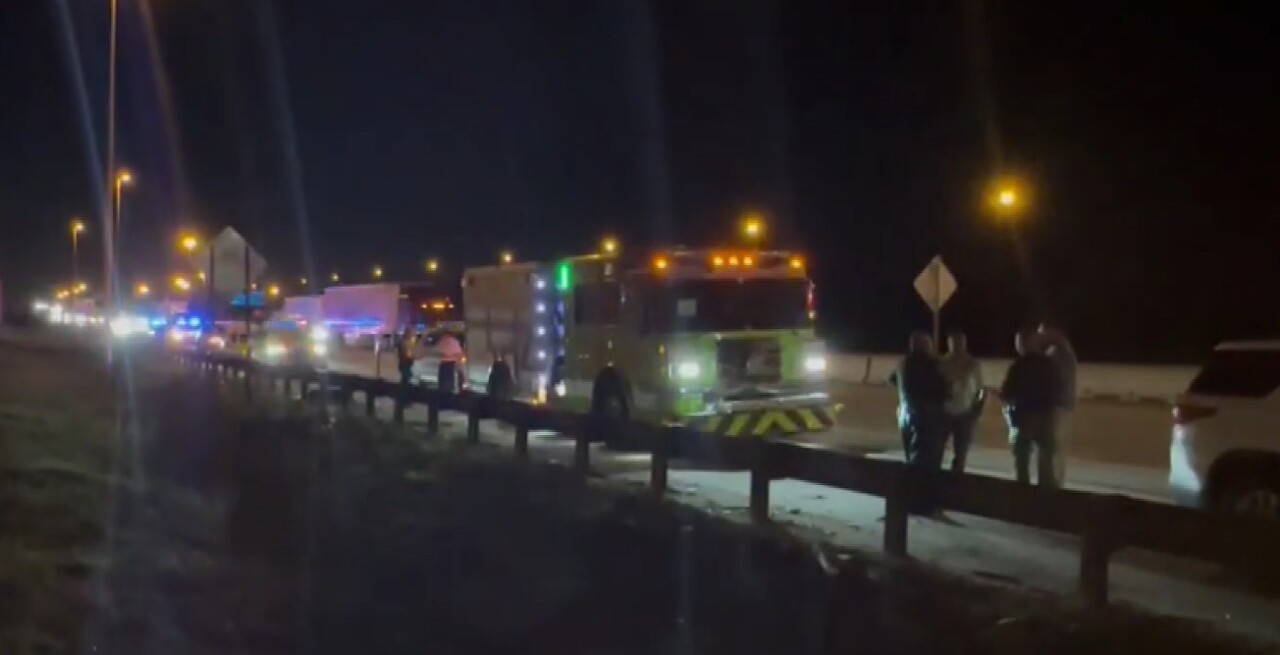 stolen fire truck on Turnpike on May 18, 2023