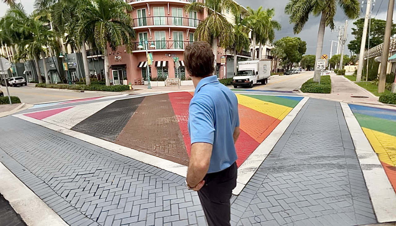 Vice Mayor Rob Long Delray Beach crosswalk.png
