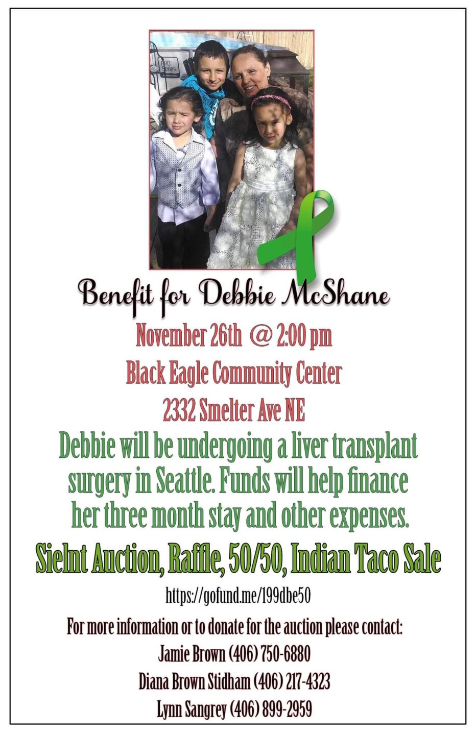 Debbie McShane Liver Transplant Benefit