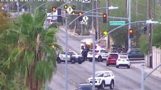 Spring Mountain and Cimarron pedestrian crash