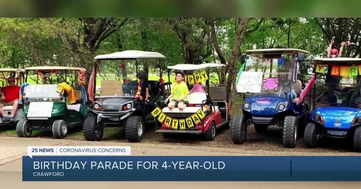 Crawford Neighborhood Throws Drive By Birthday Celebration For Four Year Old Boy