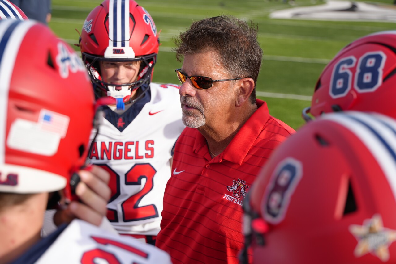 Incarnate Word Academy football head coach Craig Charlton