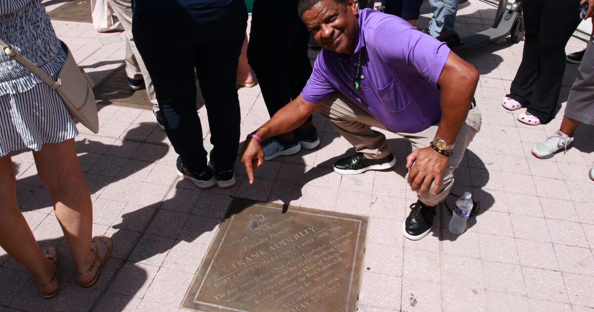 Police Chief Frank Adderley honored with place on Fort Lauderdale Walk of Fame - Vimarsana News