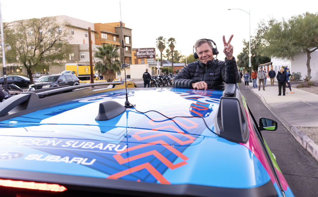 The voice of El Tour Ralph Phillips