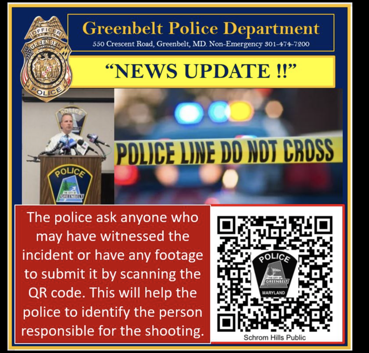 Greenbelt mass shooting QR code