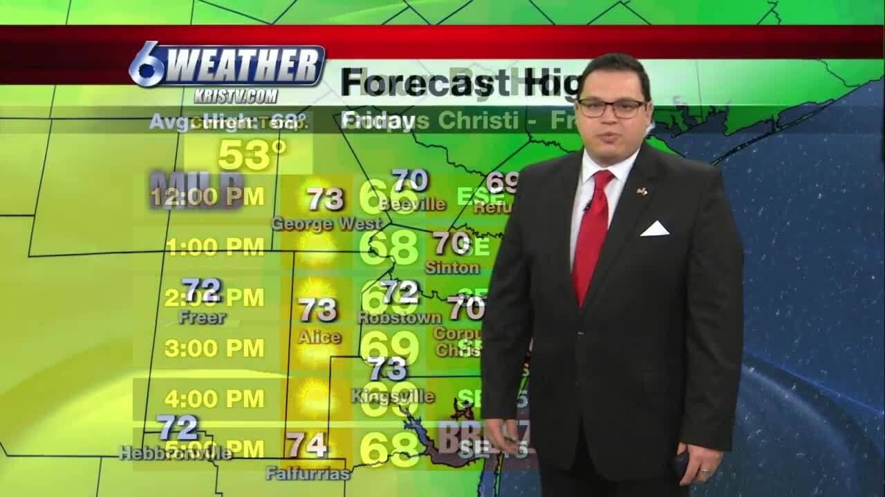 Juan Acuña's weather forecast for Friday and the weekend