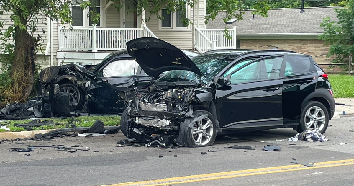CPD: Truck crashes into building, car catches on fire in three-vehicle ...