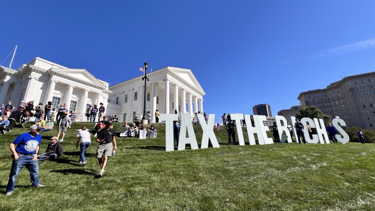 Protesters crowd Richmond for anti-Trump 'No Kings' rally Oct. 18, 2025 