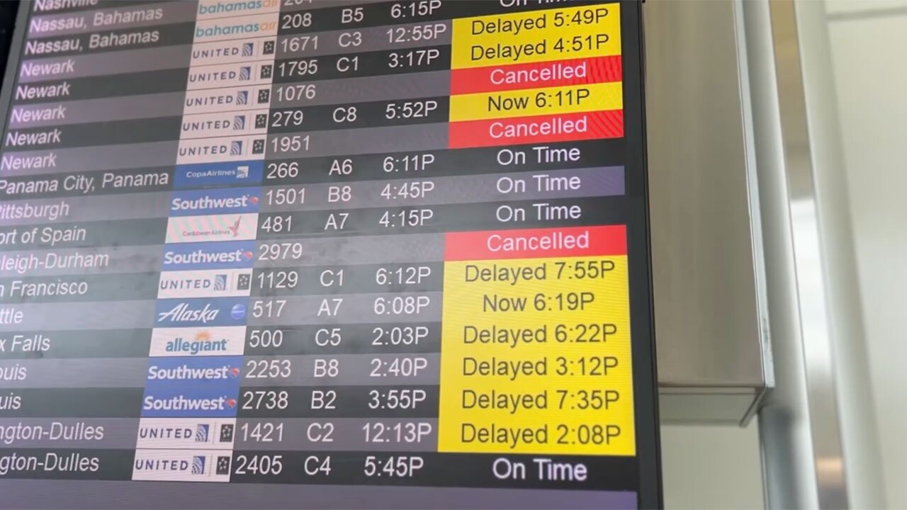 Travelers had to navigate delays at Fort Lauderdale-Hollywood International Airport on March 16, 2026.