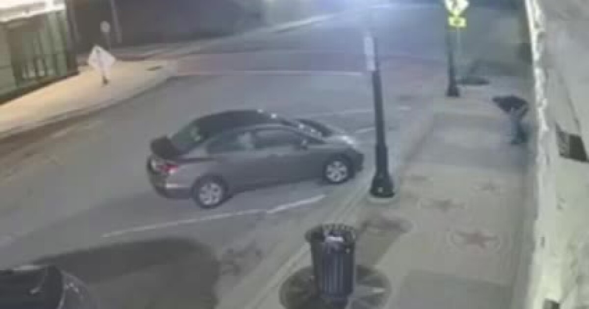 Man seen on video throwing rocks through window at Cain's Ballroom