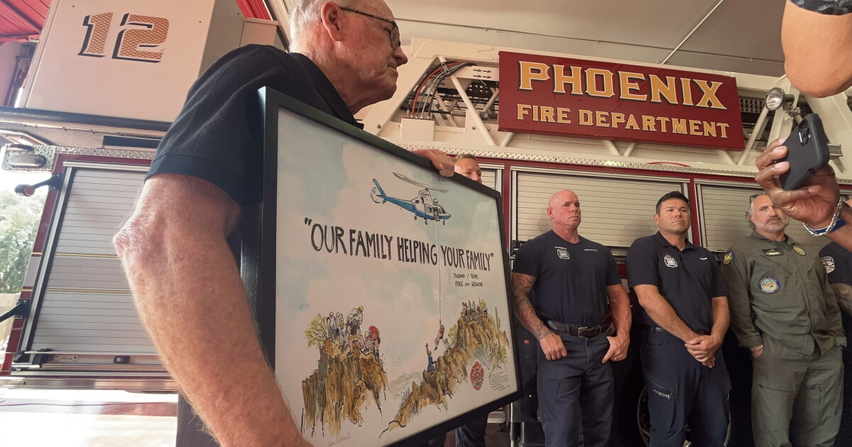 Disney animator and director returns to Valley to thank crews who helped save his life