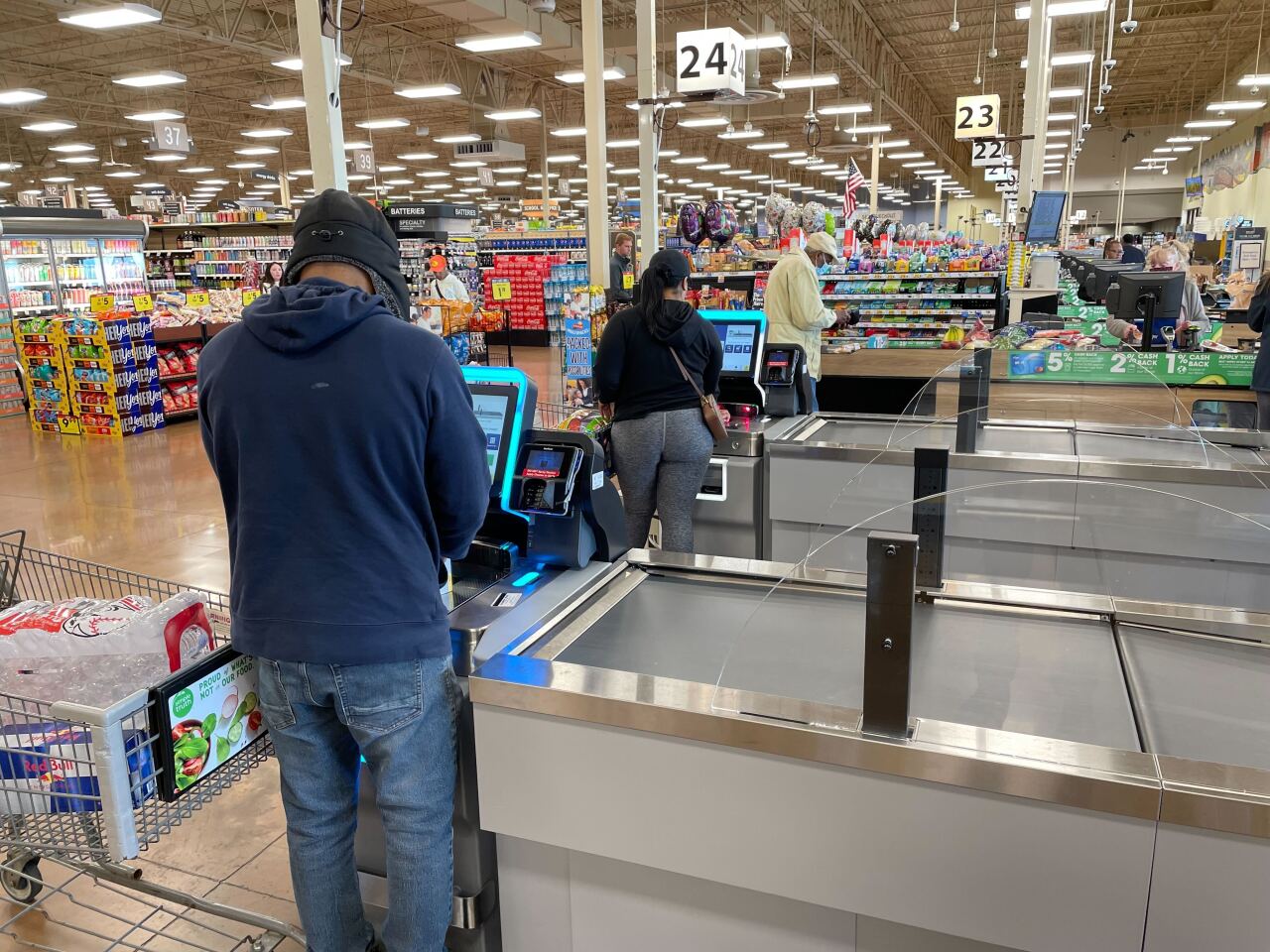 Kroger new checkout lanes