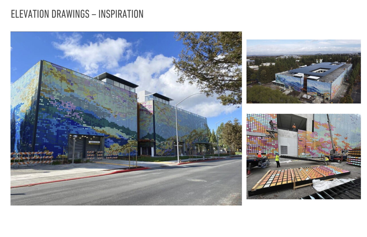 During a Cleveland design review committee meeting on Thursday, Bedrock showed examples of the screening system the company plans to use on a proposed garage near Rocket Arena.
