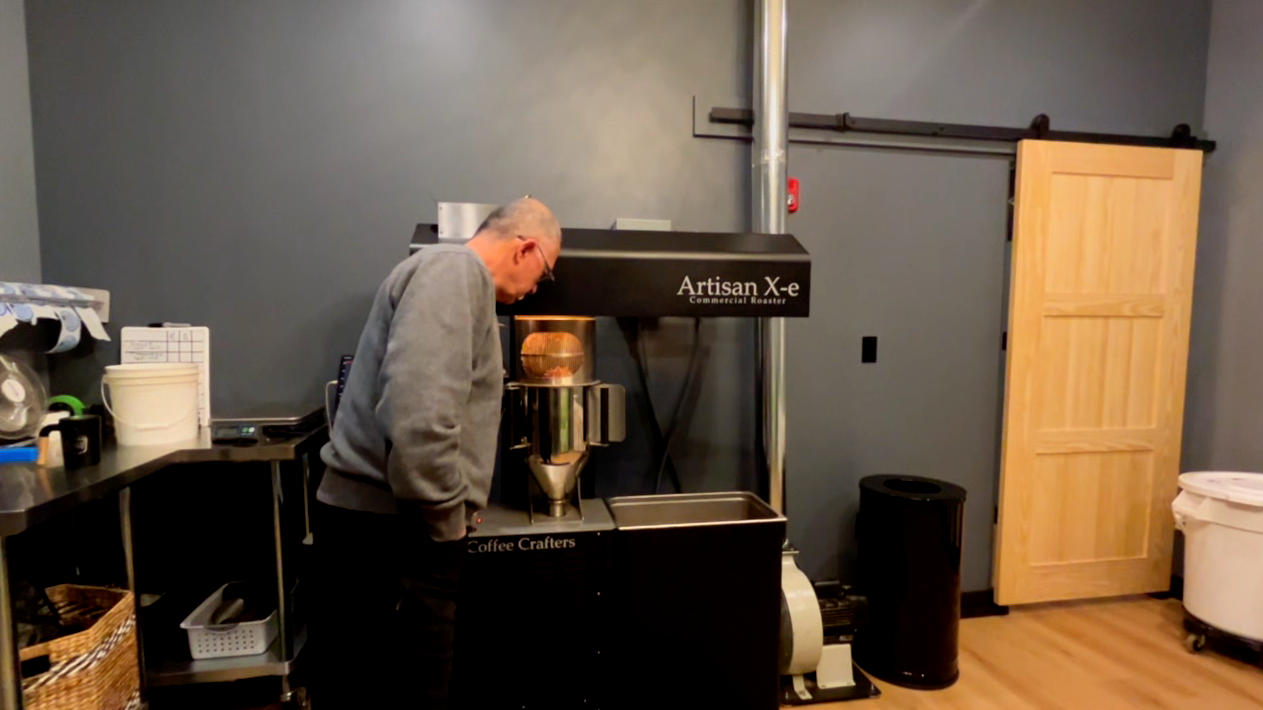 Inside the roastinf room