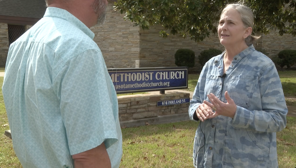 Lainie Cline, Church pantry volunteer
