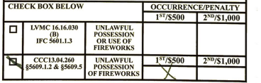 Fireworks citation