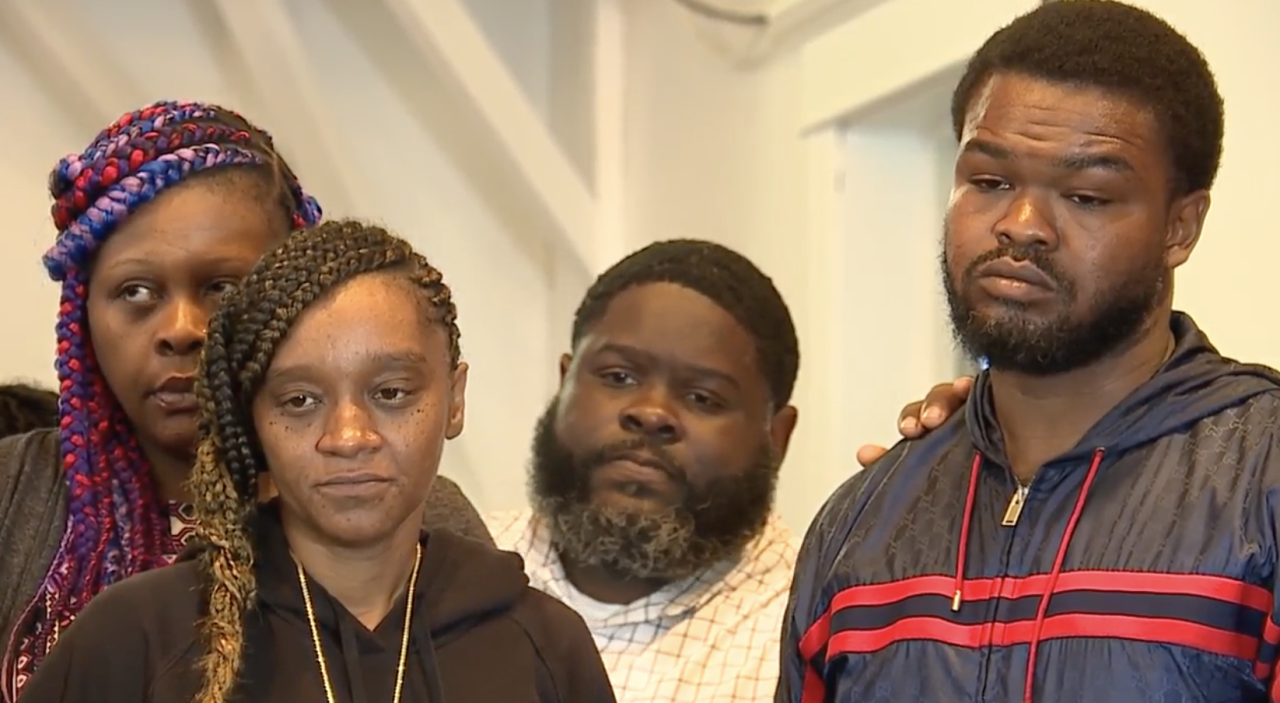 The parents of Na'Kia Crawford, Lisette Williams and Nick Crawford.